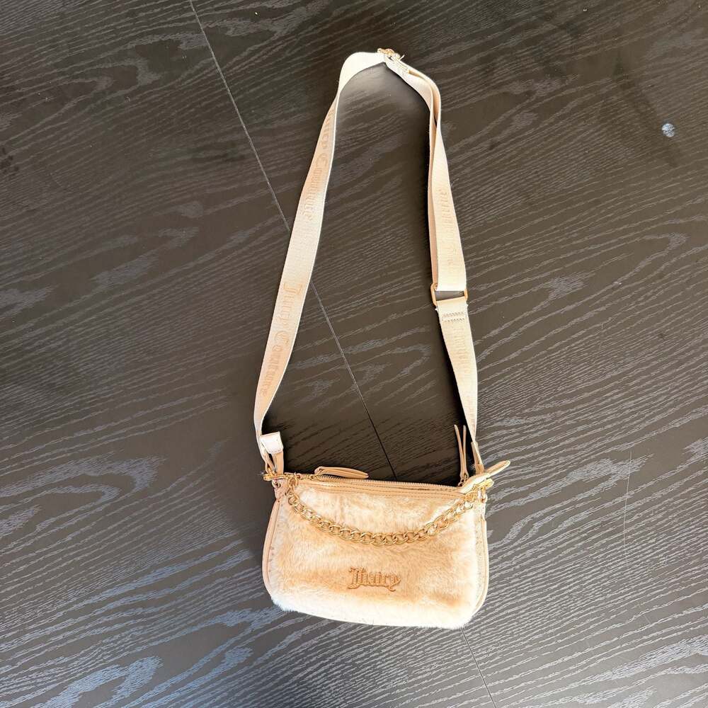Juicy Couture Double Trouble Faux Fur Crossbody Bag